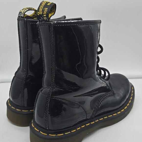 Dr. Martens Women's‎ Boot, Size 7 - Black Patent - Picture 4 of 14